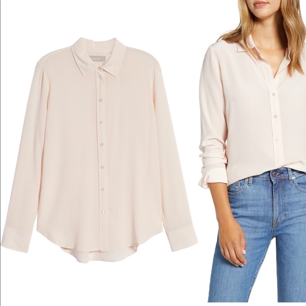 Everlane The Clean Silk Relaxed Shirt